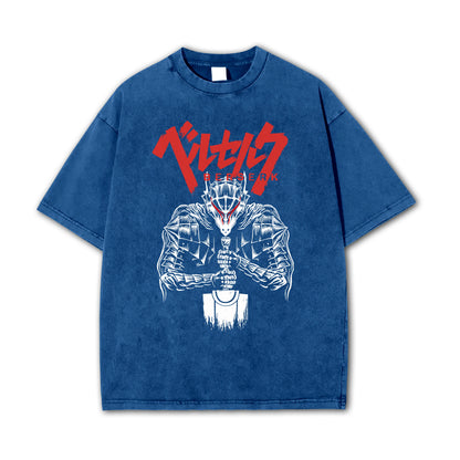 Dark Sword Saga Black Swordsman V4 Vintage T-Shirt