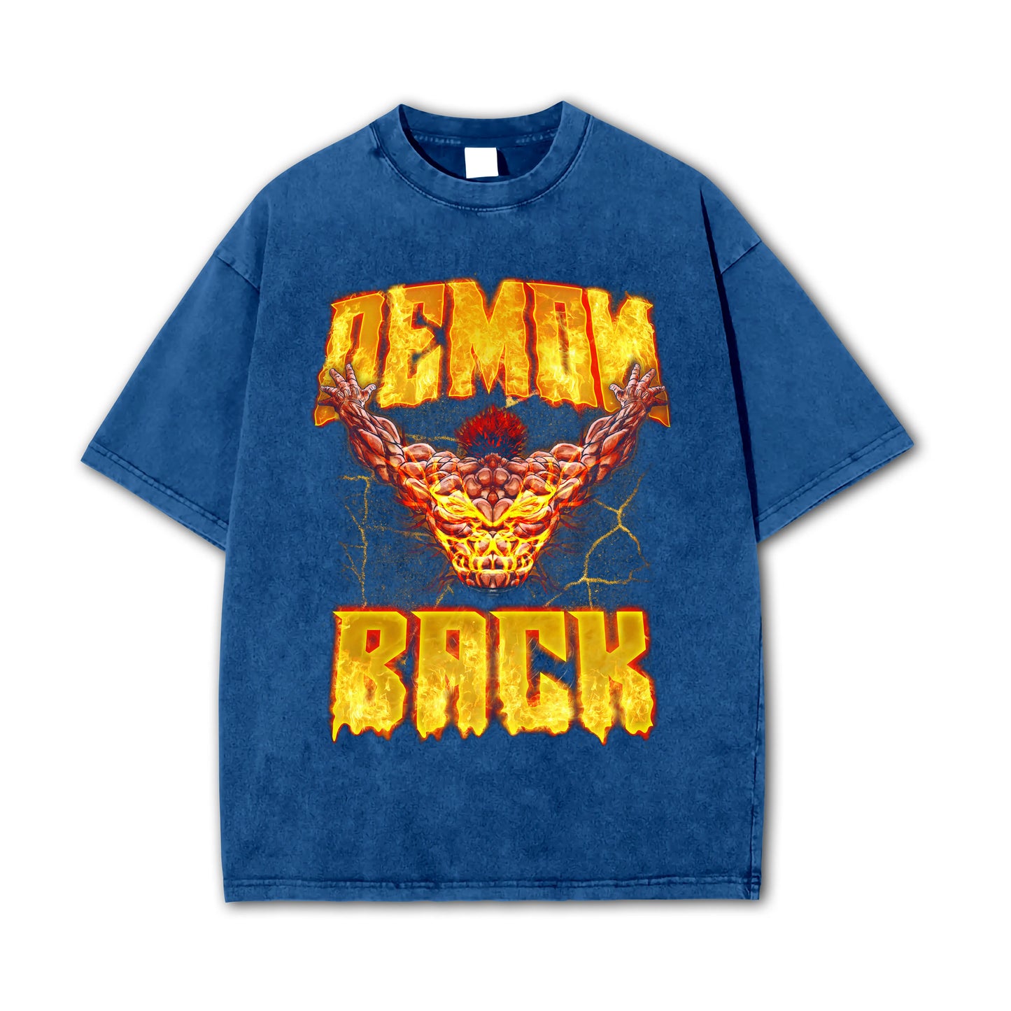 Baki - Yujiro Hanmas Dämonen-Rücken-T-Shirt