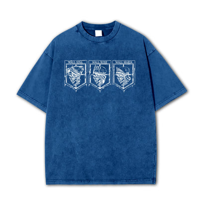 Angriff auf Titan - T-Shirt mit Aufschrift „Wall Territory“