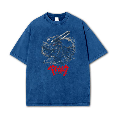 Dark Sword Saga Black Swordsman Vintage T Shirt