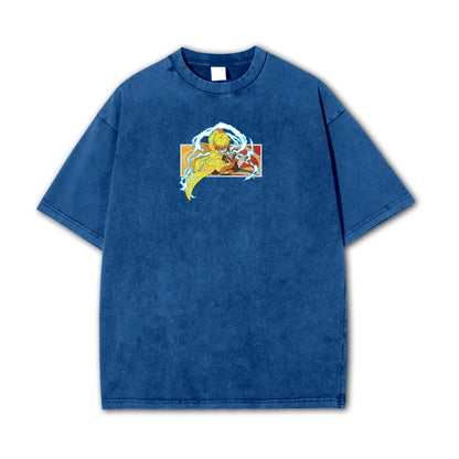 Blade of Demon Hunters Thunder Breather Vintage T-Shirt