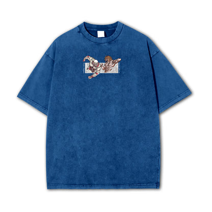 Titan Siege Wall - Titans Fighting Vintage T Shirt