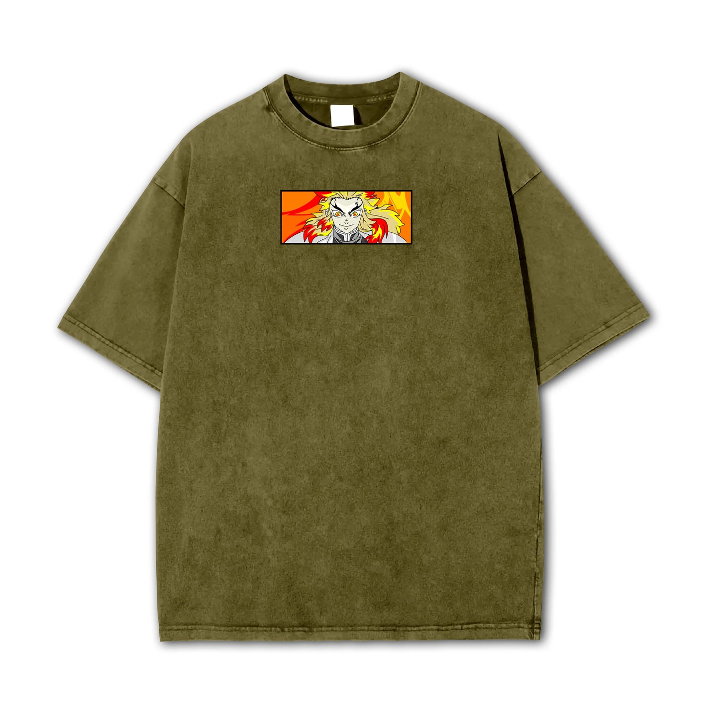 Blade of the Demon Hunters Kyojuro Rengoku Fire Hashira Vintage T Shirt