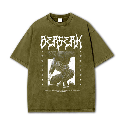 Dark Sword Saga Black Swordsman V2 Vintage T-Shirt