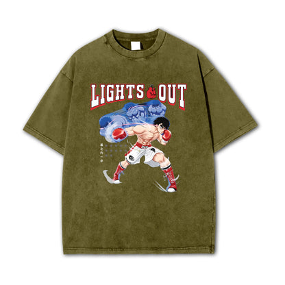 Fighting Spirit Kamogawa Lights Out Vintage T-Shirt