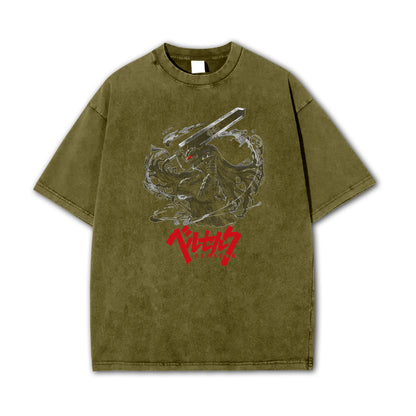 Dark Sword Saga Black Swordsman Vintage T Shirt