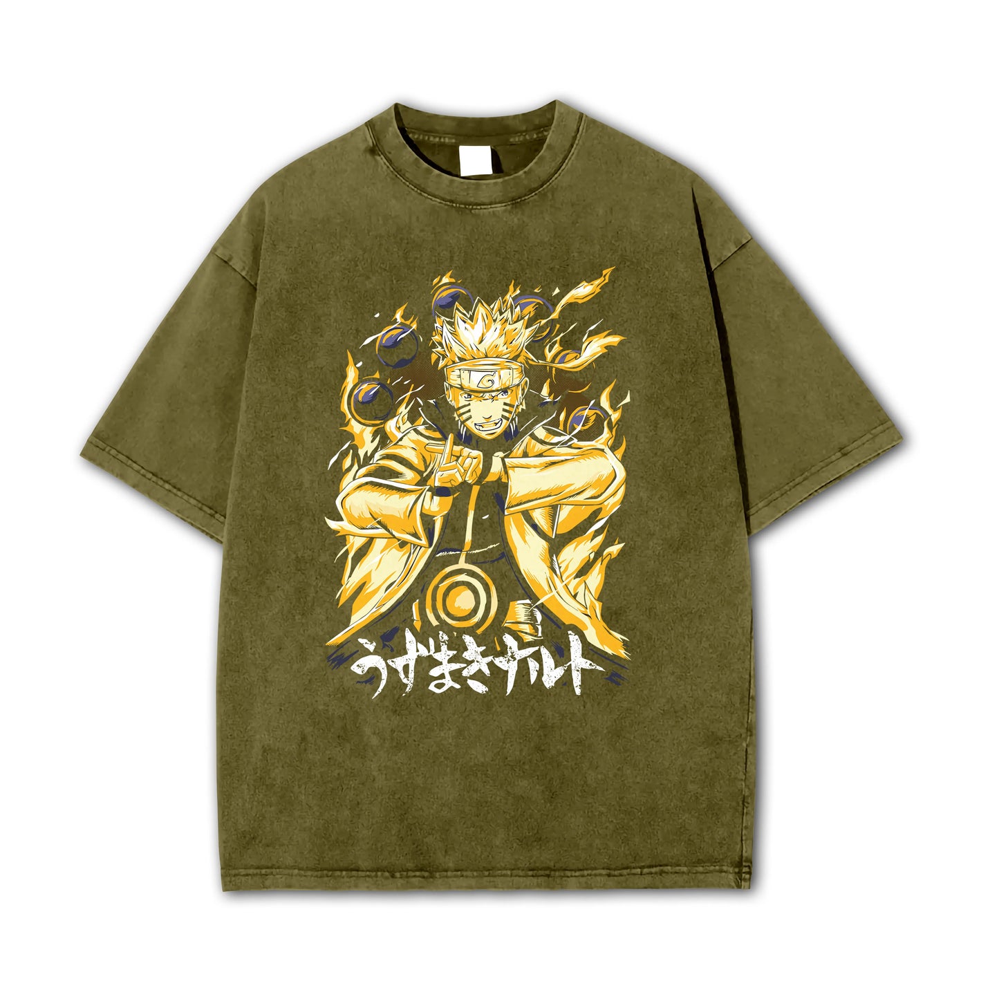 Hidden Leaf Shinobi Kyuubi + Sage Mode Vintage T-Shirt