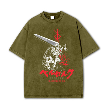 Dark Sword Saga Swordsman V2 Vintage T Shirt