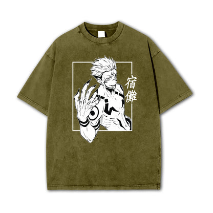 Tokyo Sorcery Malevolent Unlucky King V3 Vintage T-Shirt