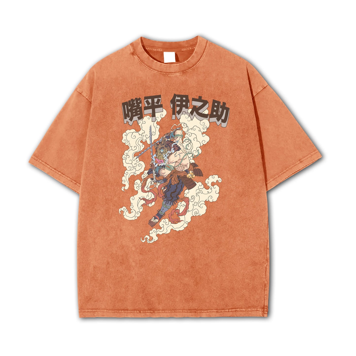 Blade of Demon Hunters Boar Head Fighter Hashibara V2 Vintage T-Shirt