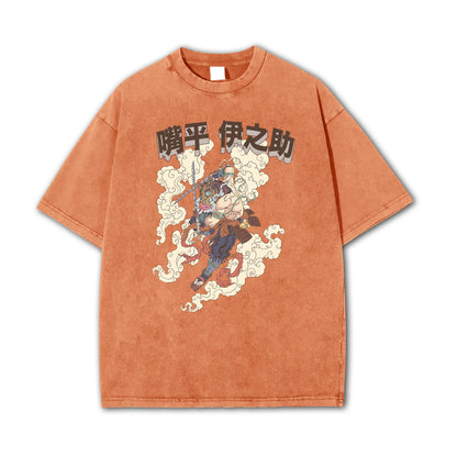 Blade of Demon Hunters Boar Head Fighter Hashibara V2 Vintage T-Shirt