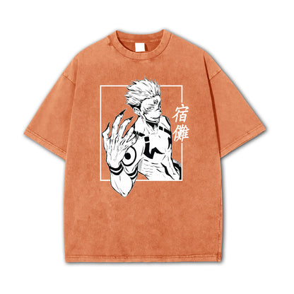 Tokyo Sorcery Malevolent Unlucky King V3 Vintage T-Shirt