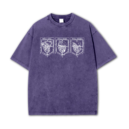 Angriff auf Titan - T-Shirt mit Aufschrift „Wall Territory“