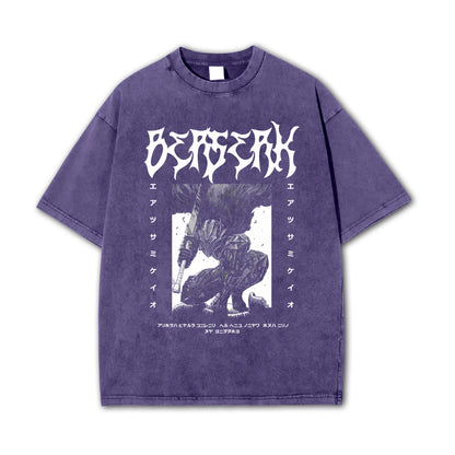 Dark Sword Saga Black Swordsman V2 Vintage T-Shirt