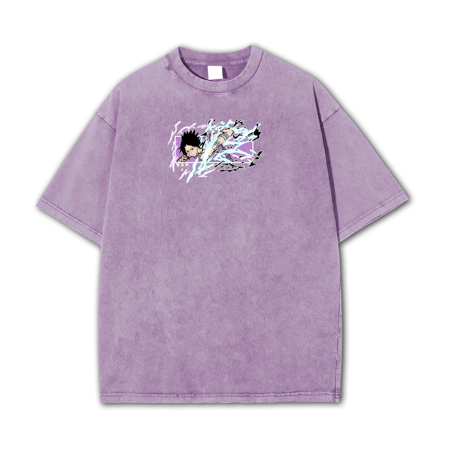 T-shirt surdimensionné Naruto-Sasuke Chidori