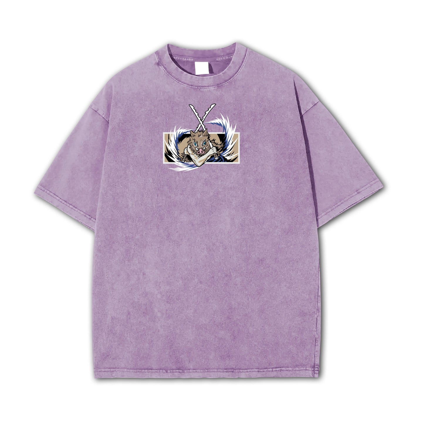 Blade of Demon Hunters Boar Head Fighter Hashibara Vintage T-Shirt