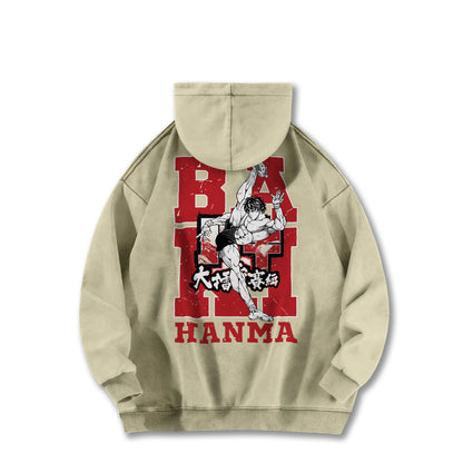 Ultimate Grappler Hanma V9 Vintage Hoodie
