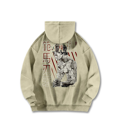 Ultimate Grappler Hanma V15 Vintage Hoodie