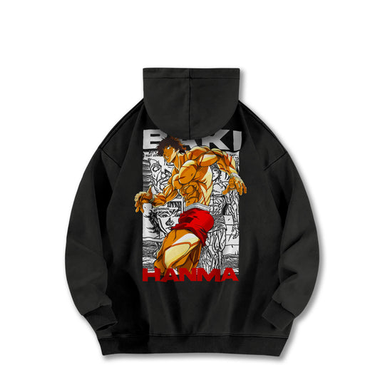 Ultimate Grappler Hanma V4 Vintage Hoodie