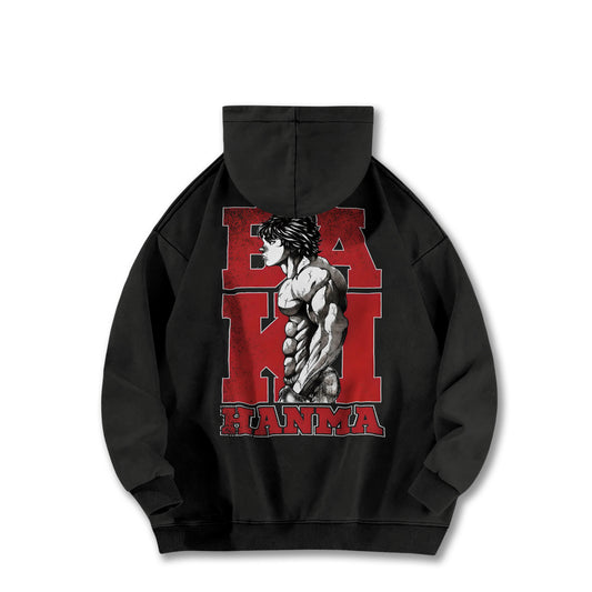 Ultimate Grappler Hanma V11 Vintage Hoodie