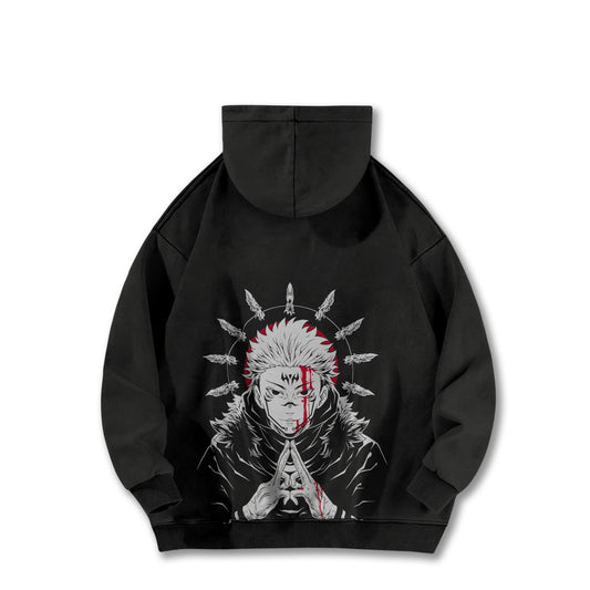 Tokyo Sorcery Malevolent Unlucky King Vintage Hoodie