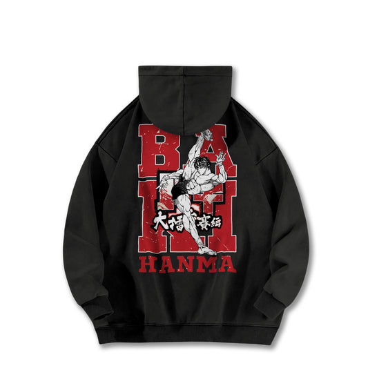 Ultimate Grappler Hanma V9 Vintage Hoodie