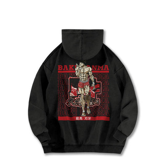 Ultimate Grappler Hanma V10 Vintage Hoodie