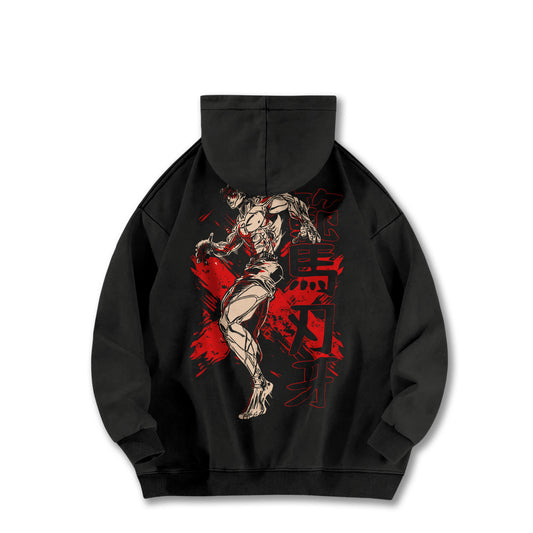 Ultimate Grappler Hanma V7 Vintage Hoodie