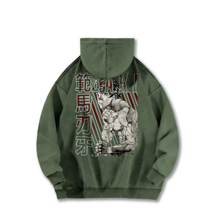 Ultimate Grappler Hanma V15 Vintage Hoodie