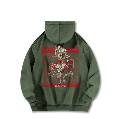 Ultimate Grappler Hanma V10 Vintage Hoodie