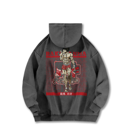 Ultimate Grappler Hanma V10 Vintage Hoodie