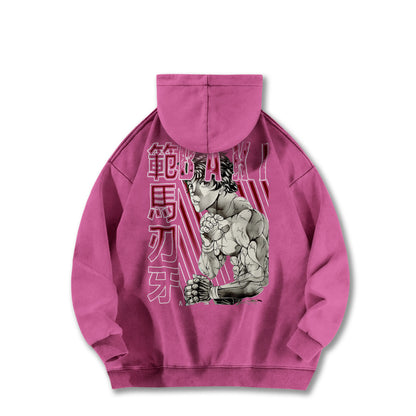 Ultimate Grappler Hanma V15 Vintage Hoodie
