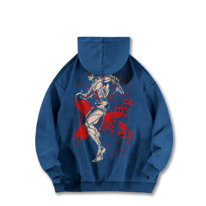 Ultimate Grappler Hanma V7 Vintage Hoodie
