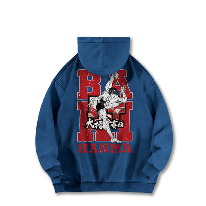 Ultimate Grappler Hanma V9 Vintage Hoodie