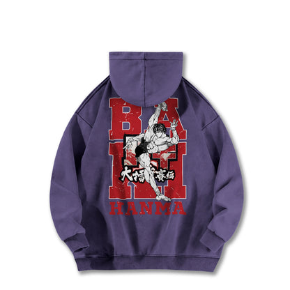 Ultimate Grappler Hanma V9 Vintage Hoodie