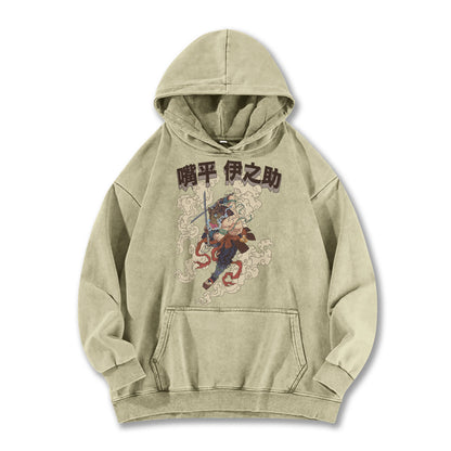 Blade of the Demon Hunters Inosuke Hashibara V2 Vintage Hoodie