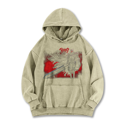 Dark Sword Saga Black Swordsman V9 Vintage Hoodie