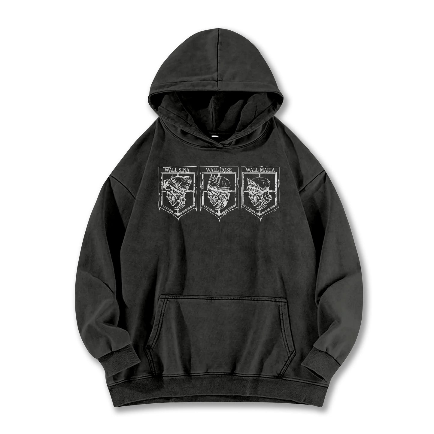 Titan Siege Wall Territory Vintage Hoodie