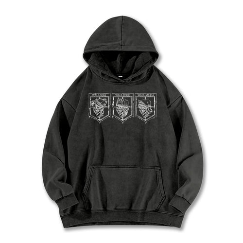 Titan Siege Wall Territory Vintage Hoodie