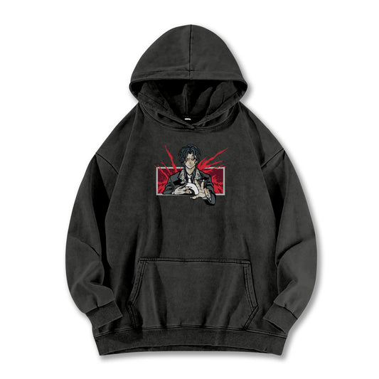 Blade of the Demon Hunters Muzan Kibutsuji Vintage Hoodie