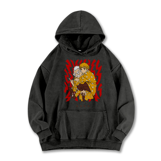 Blade of the Demon Hunters Zenitsu's Master Vintage Hoodie