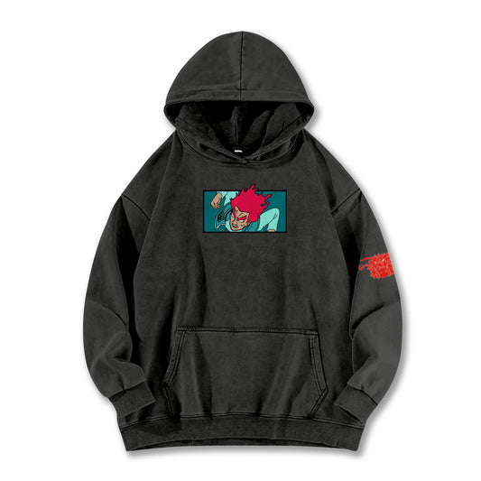 Hidden Leaf Shinobi Might Guy 8 Gates Boxy Vintage Hoodie