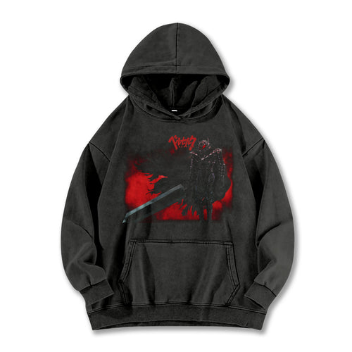 Dark Sword Saga Black Swordsman V9 Vintage Hoodie
