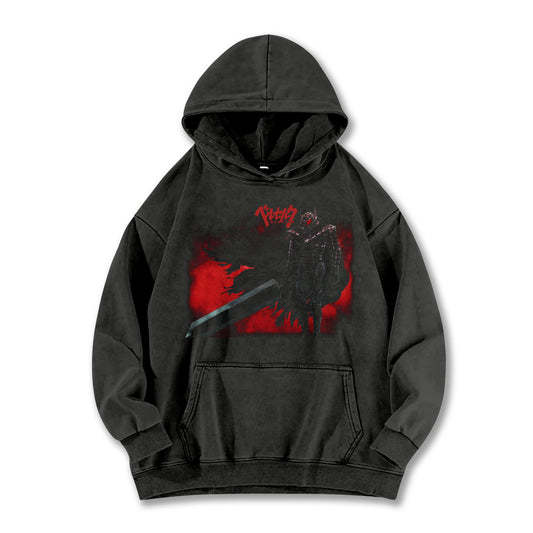 Dark Sword Saga Black Swordsman V9 Vintage Hoodie