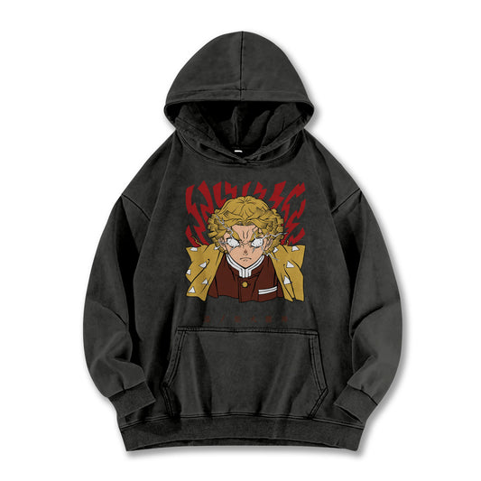 Blade of the Demon Hunters Zenitsu's Rage V2 Vintage Hoodie