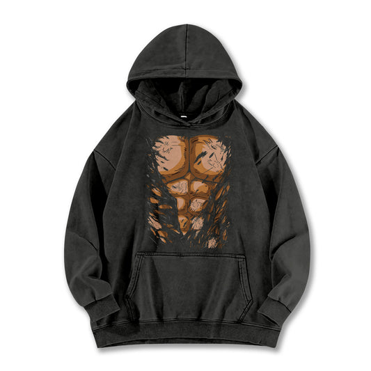 Ultimate Grappler's 6-Pack Abs Vintage Hoodie