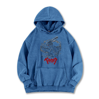 Dark Sword Saga Black Swordsman Vintage Hoodie