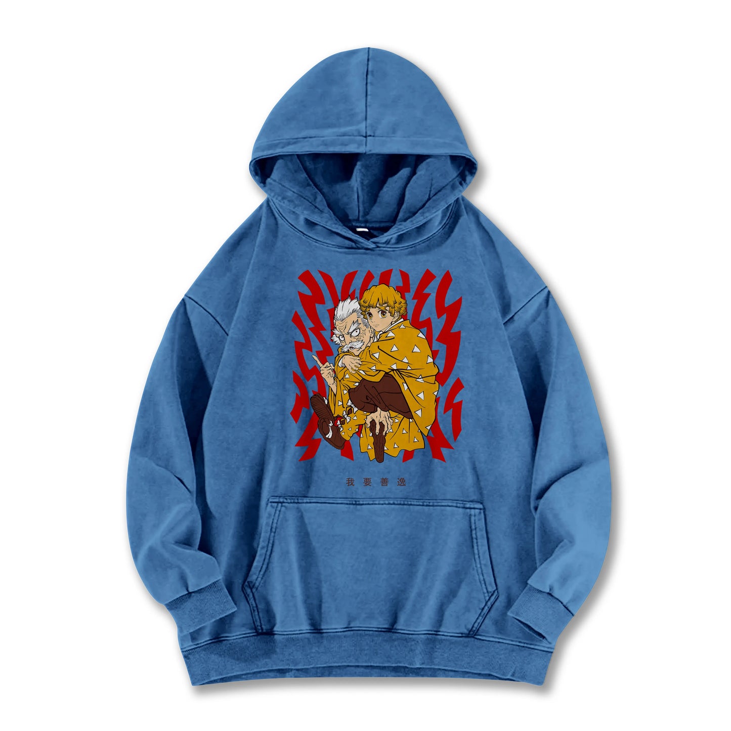 Blade of the Demon Hunters Zenitsu's Master Vintage Hoodie