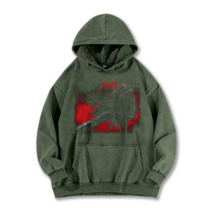 Dark Sword Saga Black Swordsman V9 Vintage Hoodie