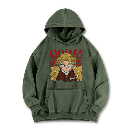 Blade of the Demon Hunters Zenitsu's Rage V2 Vintage Hoodie